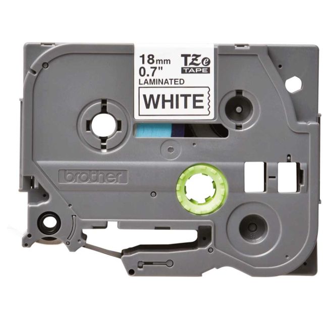 Brother TZe241 18mm Gloss Black On White Tape TZ241