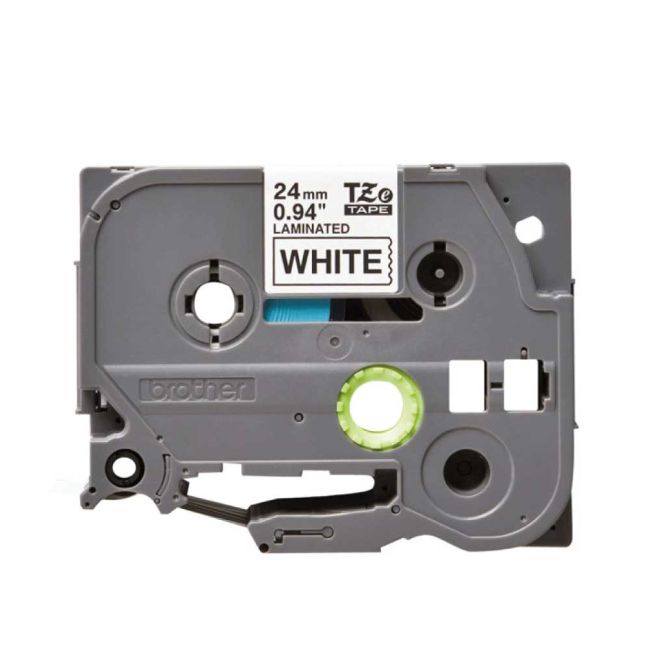 Brother TZeS251 24mm Strong Adhesive Black On White TZS251