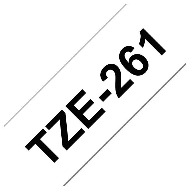 Brother TZe261 36mm x 8m Black On White Tape Cassette TZ261