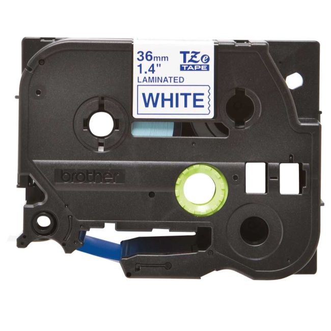 Brother TZe263 36mm x 8m Blue On White Tape Cassette TZ263