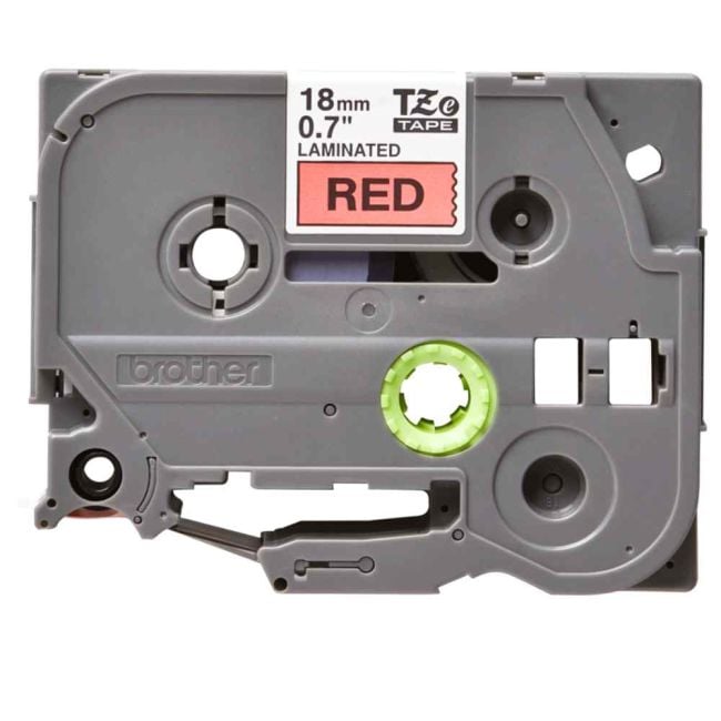 Brother TZe441 18mm x 8m Gloss Black On Red Tape Cassette TZ441