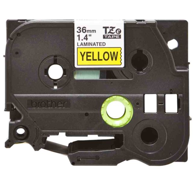 Brother TZe661 36mm x 8m Black On Yellow Tape Cassette TZ661