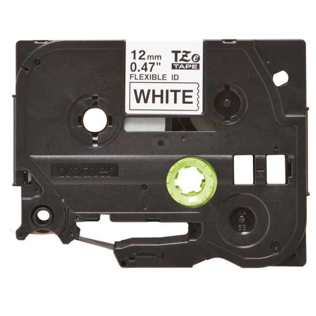 Brother TZeFX231 12mm Flexi Tape Black On White TZFX231