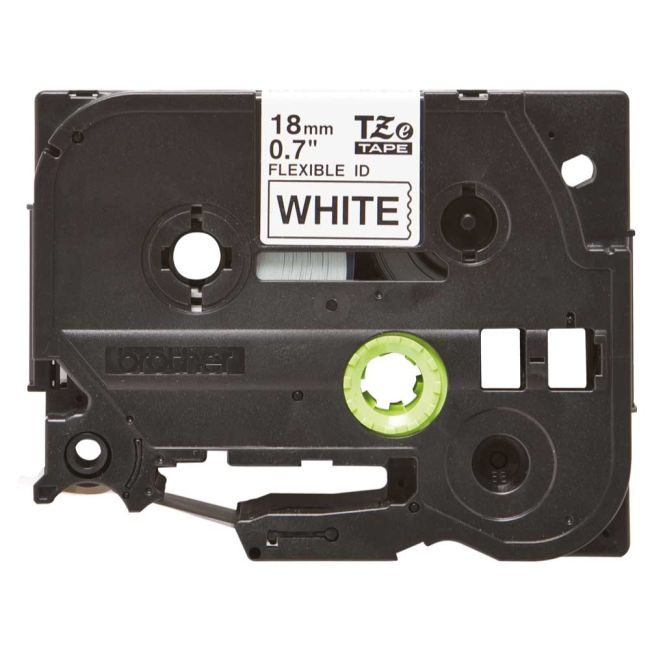 Brother TZeFX241 18mm Flexi Tape Black On White TZFX241