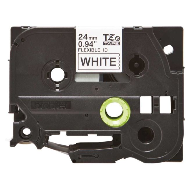 Brother TZeFX251 24mm Flexi Tape Black On White TZFX251