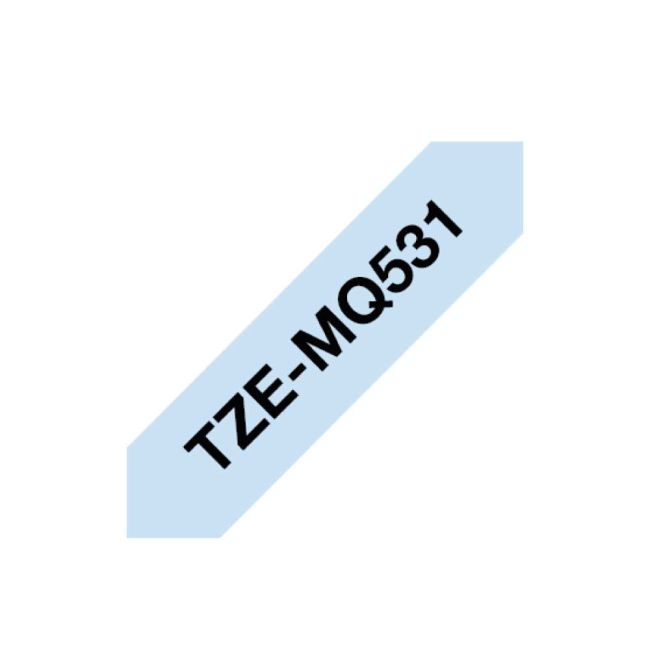 Brother 12mm TZeMQ531 Black on Blue (4 Meters) TZeMQ531