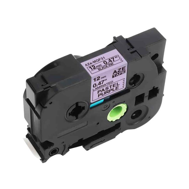 Compatible Brother TZeMQF31 12mm Black on Purple Tape (4m) CP-TZeMQF31