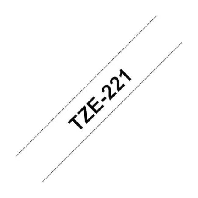 Brother TZeN221 9mm Non Laminated Black On White TZN221