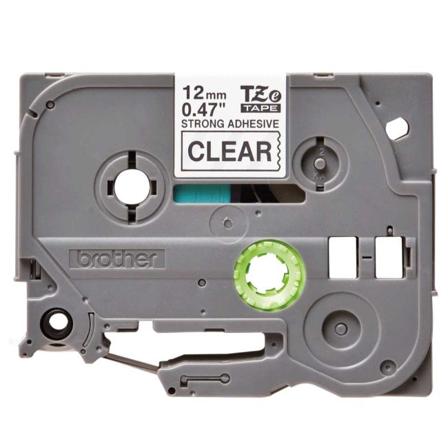 Brother TZeS131 12mm Black on clear STRONG label TZS131