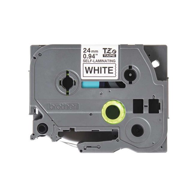 Brother TZeSL251 24mm x 8m Black on White Self Laminating Tape TZeSL251