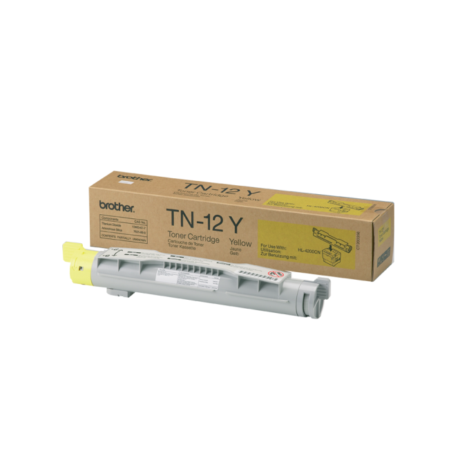 Brother TN12Y Yellow Toner Cartridge (6,000 pages @ 5%)