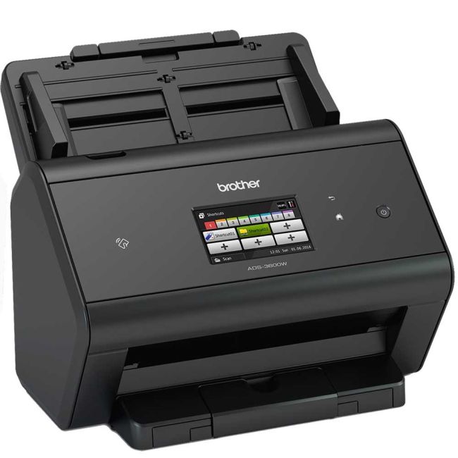 Brother ADS-3600W Desktop Wireless Document Scanner Right View