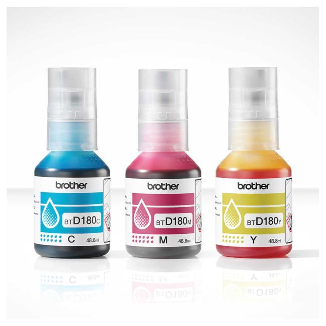 Brother BTD180CLVAL CMY Ink Cartridge Value Pack BTD-180CLVAL