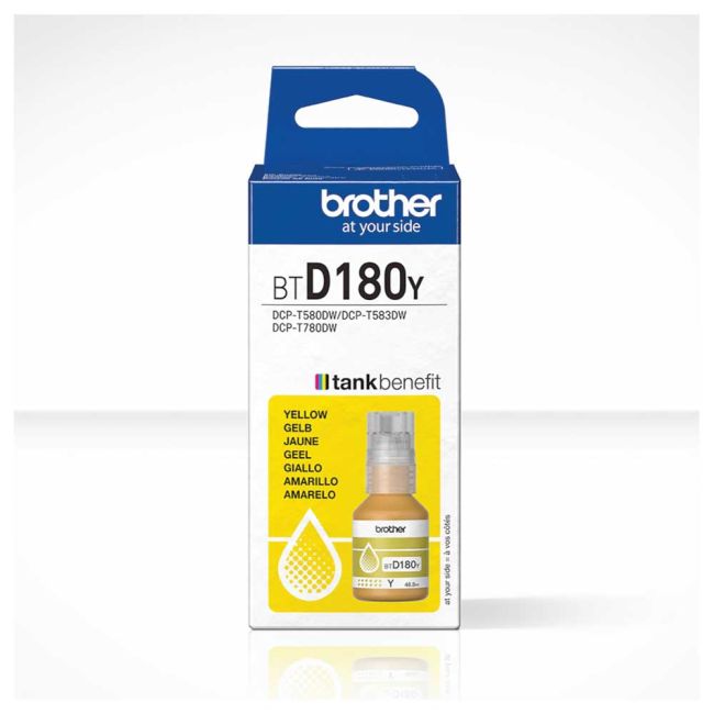 Brother BTD180Y Yellow Ink Cartridge (5,000 Pages*) BTD-180Y