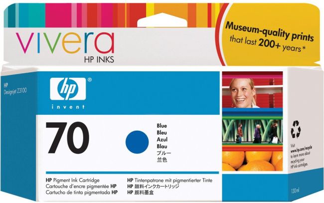 HP C9458A No.70 Blue Ink Cartridge (130ml)