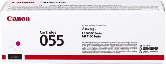 Canon 055H High Yield Magenta Toner Cartridge (5,900 Pages*) 3018C002