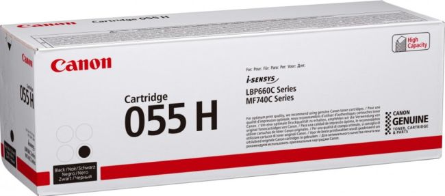 Canon 055H High Yield Black Toner Cartridge (7,600 Pages*) 3020C002