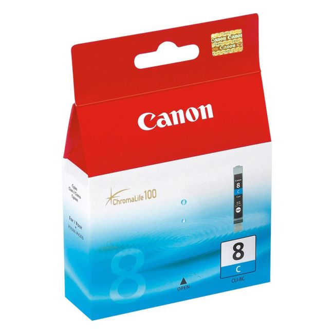 Canon CLI-8C Cyan Ink Cartridge (13ml - 300 pages*) 0621B001