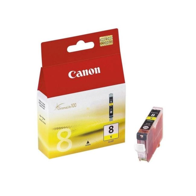 Canon CLI-8Y Yellow Ink Cartridge (13ml - 300 pages*) 0623B001