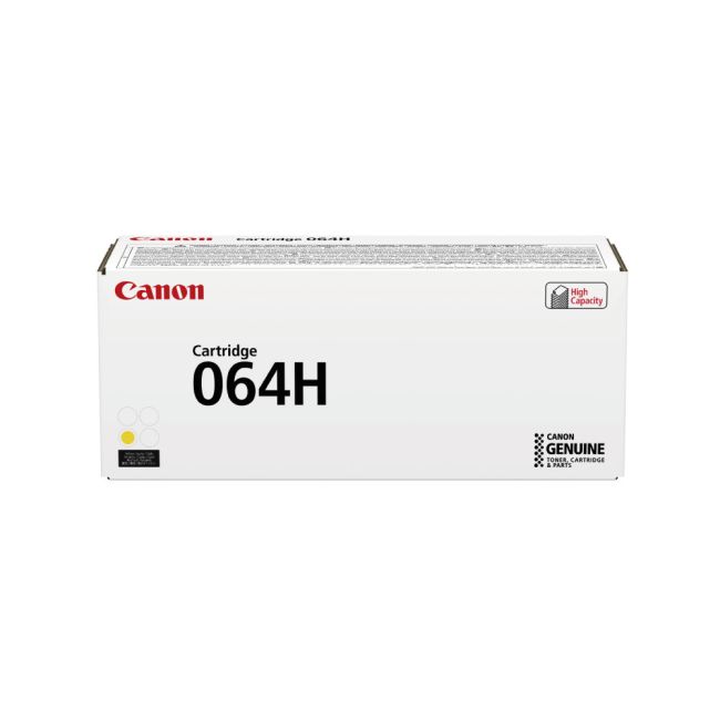 Canon 064H High Yield Yellow Toner Cartridge (10,400 Pages*) 4932C001