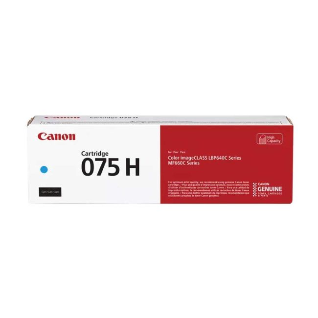 Canon 075H High Capacity Cyan Toner Cartridge (2,500 Pages*) 6368C002