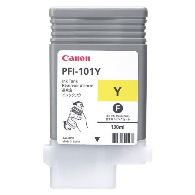 Canon PFI-101Y PFI101Y Yellow Ink Tank (130ml) 0886B001AA