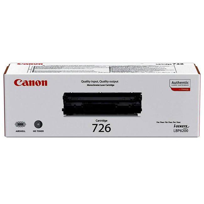 Canon 3483B002AA 726 Black Toner Cartridge (2,100 pages*)