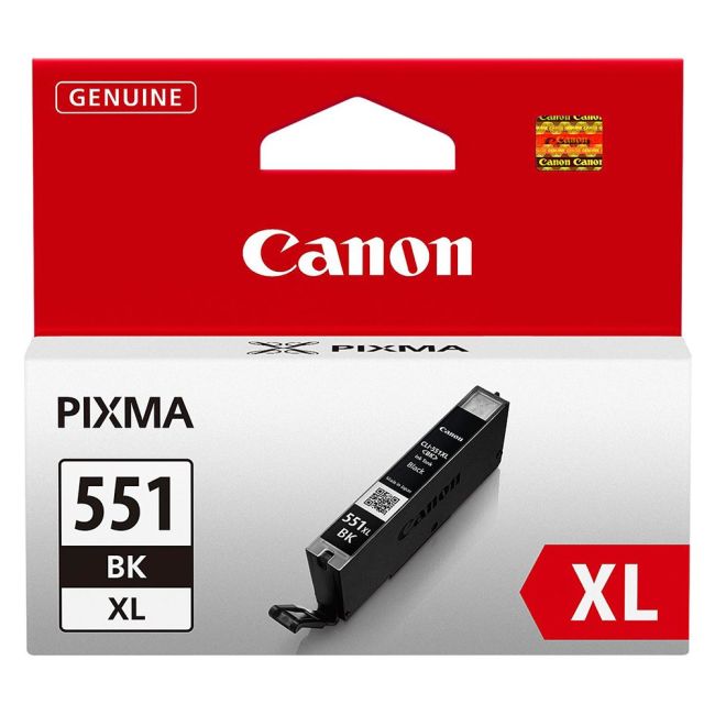 Canon CLI-551BK XL High Yield Black Ink Cartridge (1,125 pages*) 6443B001
