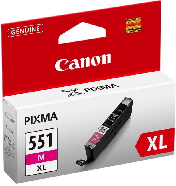 Canon CLI-551M XL High Yield Magenta Ink Cartridge (680 pages*) 6445B001