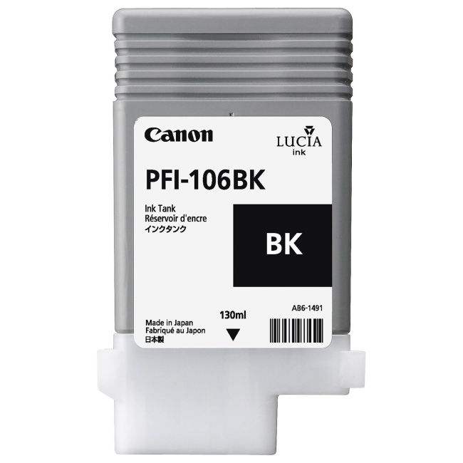 Canon 6621B001 PFI-106BK Black Ink Tank (130ml) 6621B001AA