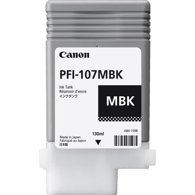Canon 6704B001AA PFI-107MBK Matte Black Ink Tank (130ml)