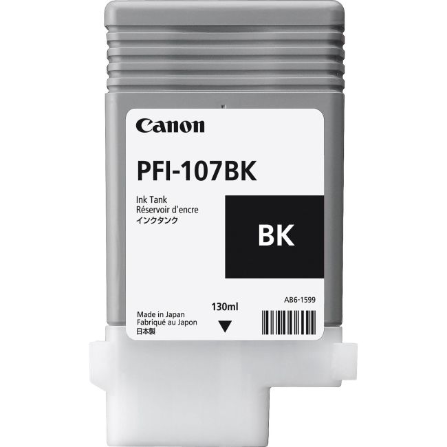 Canon 6705B001AA PFI-107BK Black Ink Tank (130ml)