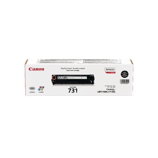 Canon 6272B002 731BK Black Toner Cartridge (1,400 pages*)