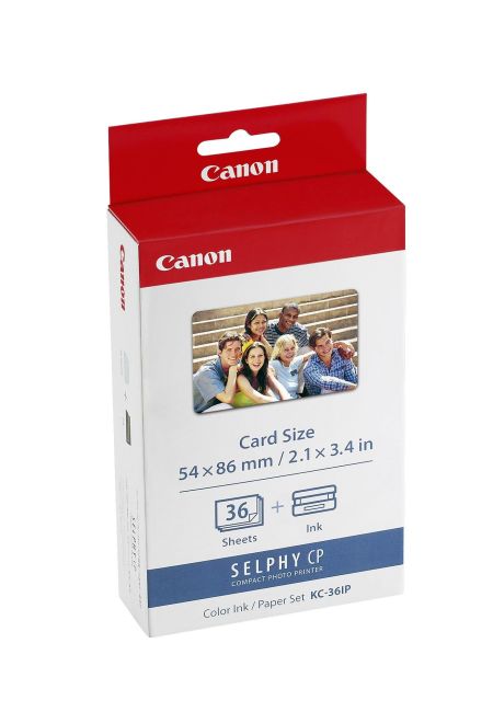Canon 7739A001 KC-36IP Ink + Paper Set (36x credit card size prints) 7739A001AH