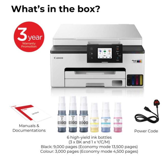 Canon MAXIFY GX1050 A4 Colour Multifunction Inkjet Printer