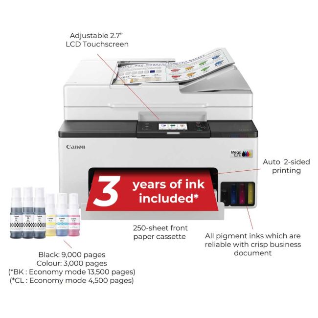 Canon MAXIFY GX2050 A4 Colour Multifunction Inkjet Printer ** Clearance ** 