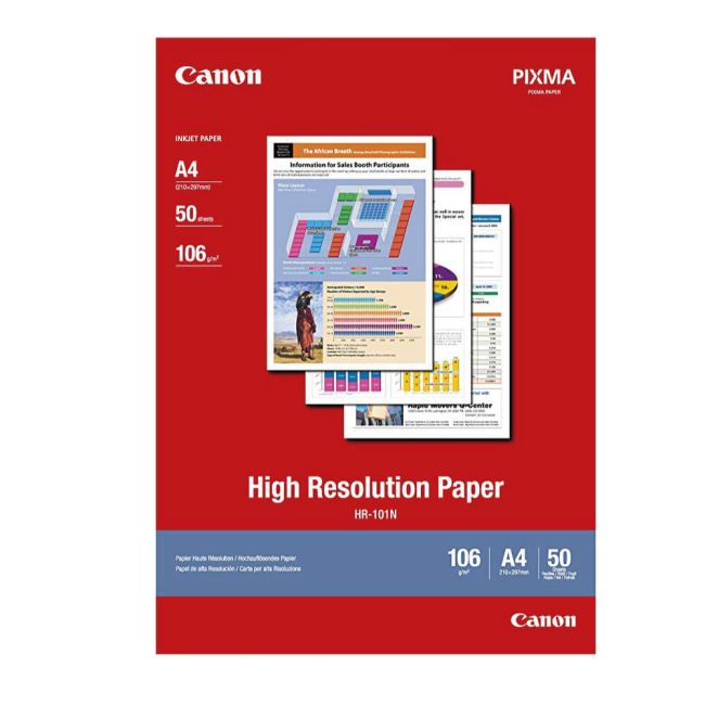 Canon HR-101N High Resolution A4 Paper (50 Sheets) 1033A002