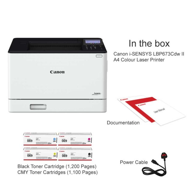 Canon i-SENSYS LBP673Cdw II A4 Colour Laser Printer