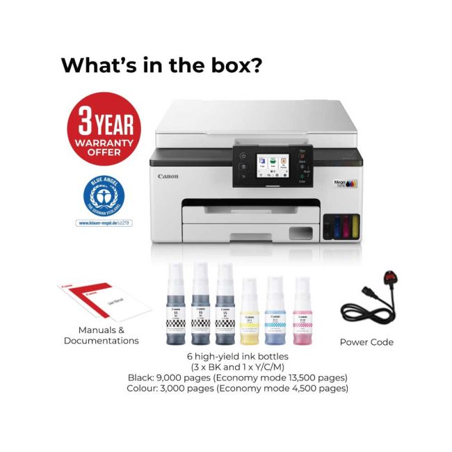 Canon MAXIFY GX1050 A4 Colour Multifunction Inkjet Printer