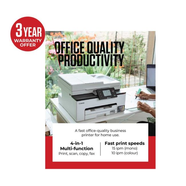 Canon MAXIFY GX2050 A4 Colour Multifunction Inkjet Printer ** Clearance ** 