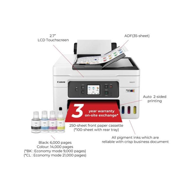 Canon MAXIFY GX4050 A4 Colour Multifunction Inkjet Printer 