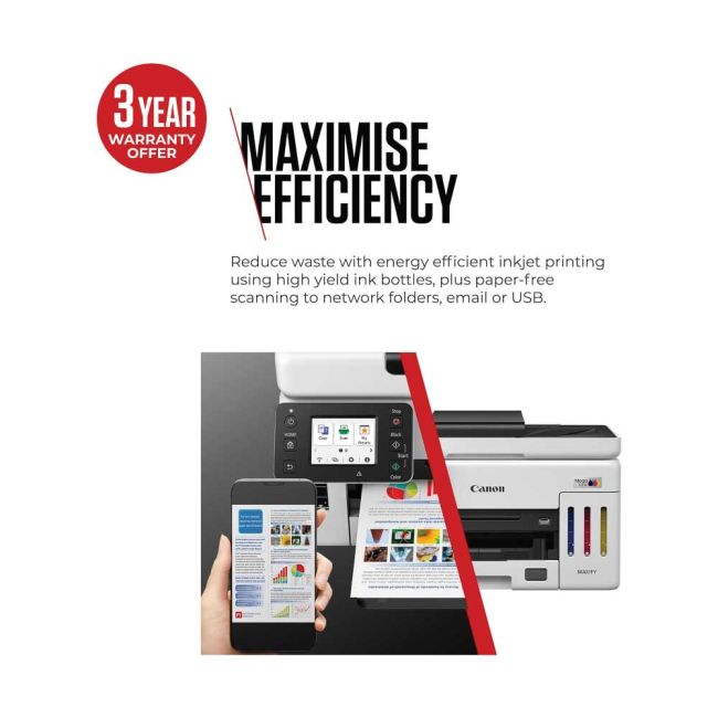 Canon MAXIFY GX6150 A4 Colour Multifunction Inkjet Printer