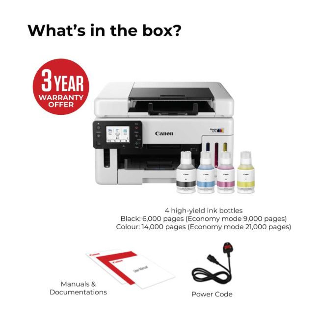 Canon MAXIFY GX6550 A4 Colour Multifunction Inkjet Printer