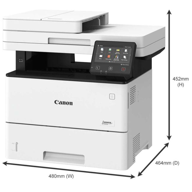 Canon i-SENSYS MF553DW A4 Mono Multifunction Laser Printer