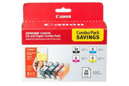 Canon PB-BCI3eVAL BCI-3e CMYK Ink Cartridge Pack