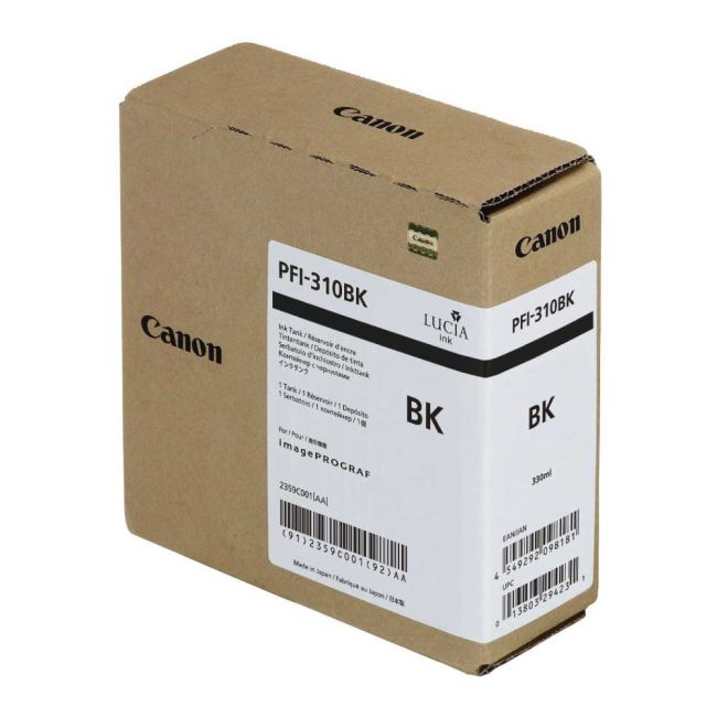 Canon PFI-310BK Black Ink Tank (330ml) 2359C001