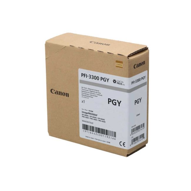 Canon PFI-3300PGY Photo Grey Ink Cartridge (330ml) 6442C001