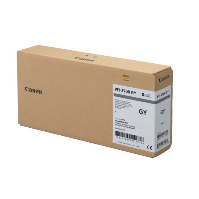 Canon PFI-3700GY Grey Ink Cartridge (700ml) 6448C001