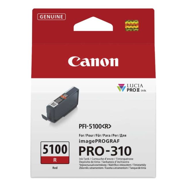 Canon PFI-5100R Red Ink Cartridge (14.4 ml) 6958C001
