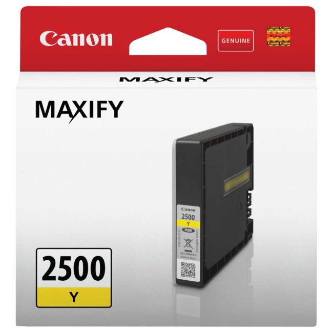 Canon PGI-2500Y Yellow Ink Cartridge (700 Pages*) 9303B001